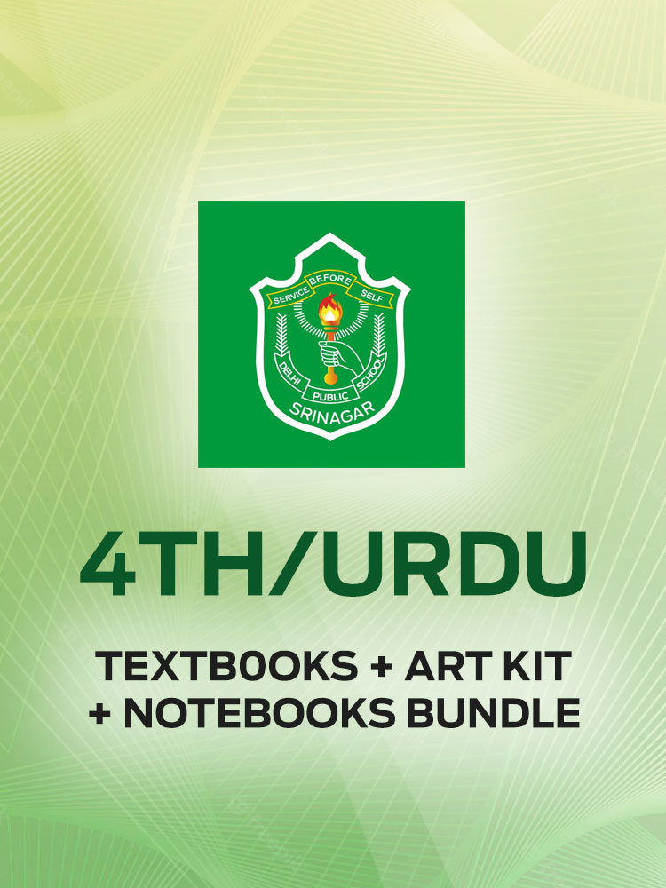 4th/Urdu Bundle Textbooks + Art Kit + Notebooks + Cover DPS