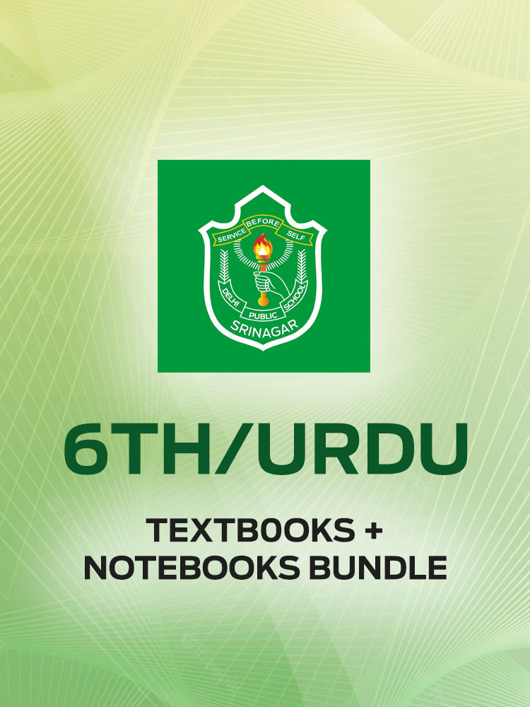 6th/Urdu Bundle Textbooks + Notebooks + Cover DPS Srinagar F